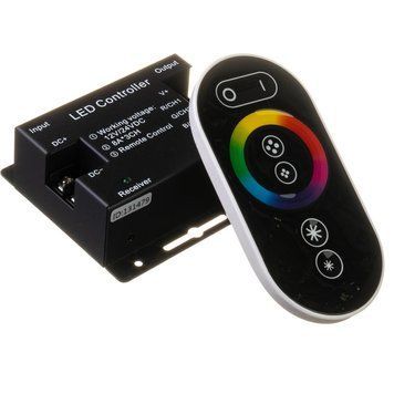Контролер LED світлодіодний RGB 24А-288W (Radio 6 кнопок) чорний 1009684