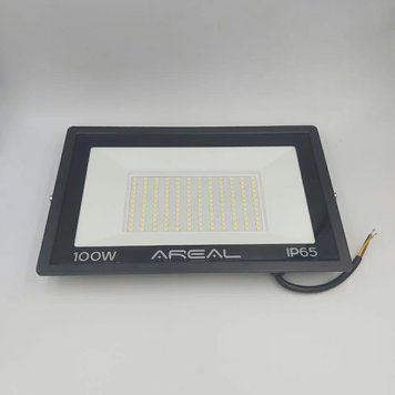 Прожектор вуличний світлодіодний Biom AREAL 100W PR-100 6200К 220V IP65 чорний 00-00022312