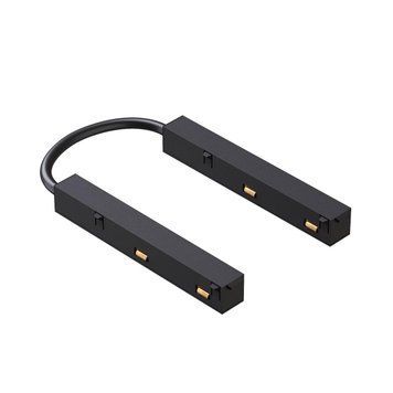 Конектор для трекової системи Kloodi KDMG-ZM FLEX 48V кутовий магнітний чорний KDMG-ZM FLEX