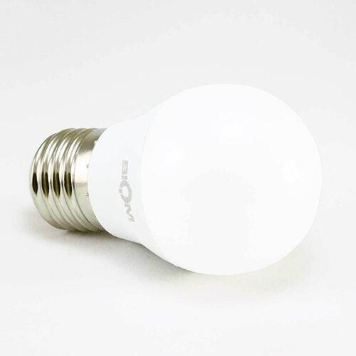 Светодиодная лампочка Biom BT-563 G45 7W E27 3000К матовая 00-00001417