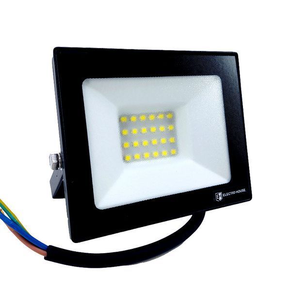 Уличный светодиодный прожектор 30W 6000К 2700Lm IP65 герметичный черный EH-LP-207