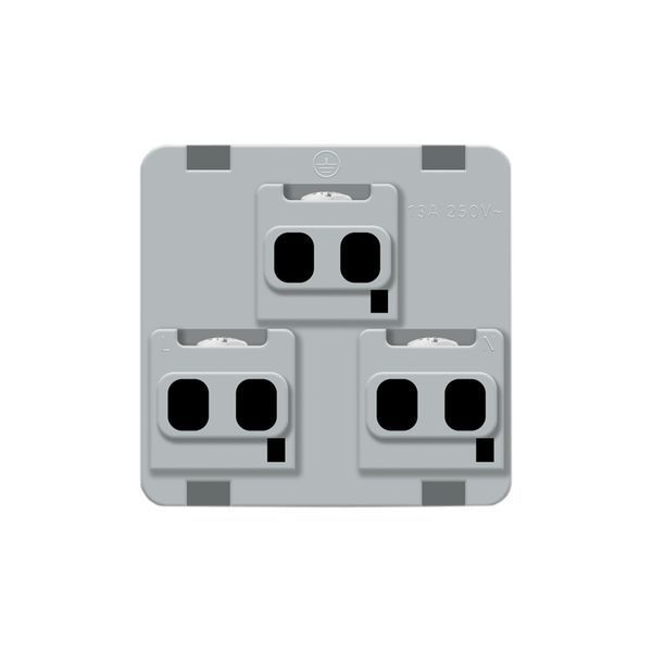 Механізм універсальна розетка 12 стандартів в 1 Livolo білий 724200611