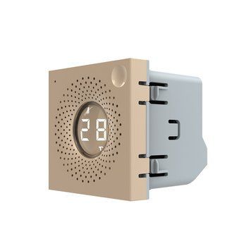 Умный датчик температуры и влажности ZigBee Livolo, золотой, модуль без рамки VL-FCEZ-2AP