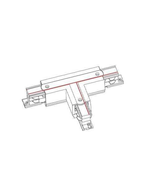 З'єднувач Т-подібний для трека Nowodvorski Ctls Power 3ф, чорний 8237