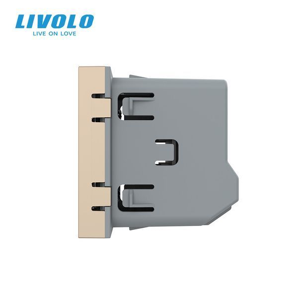 Розумний датчик температури та вологості ZigBee Livolo, золотий, модуль без рамки VL-FCEZ-2AP