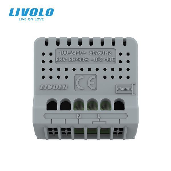 Розумний датчик температури та вологості ZigBee Livolo, золотий, модуль без рамки VL-FCEZ-2AP