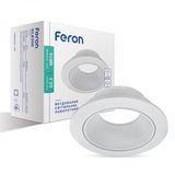 Встраиваемый точечный поворотный светильник Feron DL8300 белый настенный потолочный 40035