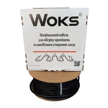 Нагревательный двухжильный кабель WOKS-30T 1044Вт 34м для наружного обогрева 55013502