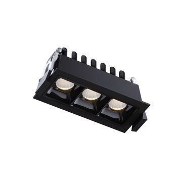 Точечный врезной LED-светильник KLOODI KD-POINT 3X2 6Вт 3000К 45х105х50мм, черный KD-POINT 3X2 6W 3K BK