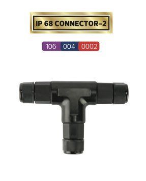 Герметичный коннектор CONNECTOR-2 IP68 черный 106-004-0002-010