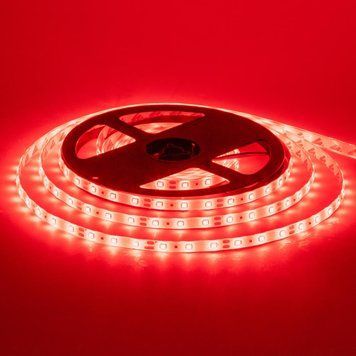 Світлодіодна стрічка червона 12V smd2835 4.8W/m 60LED/m IP20 1012007