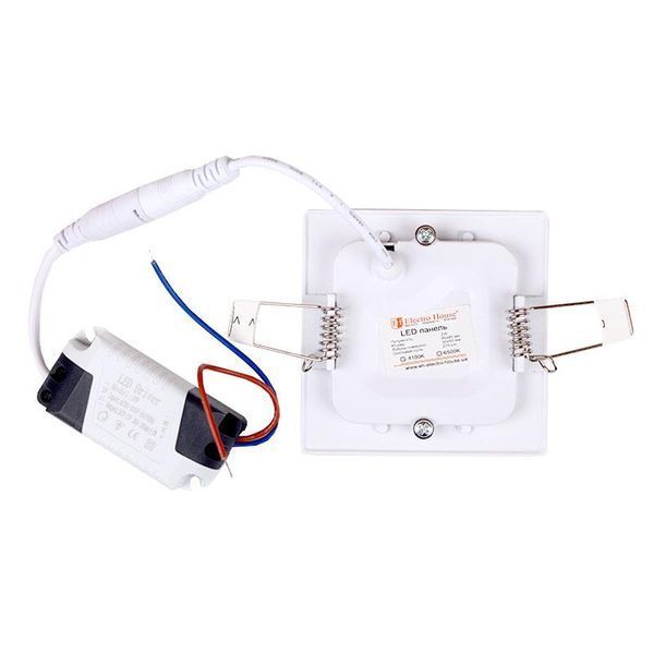 Светильник LED врезной, квадратный 4100К 85х85мм раб. 50х50мм 3W 270Lm EH-LMP-3398