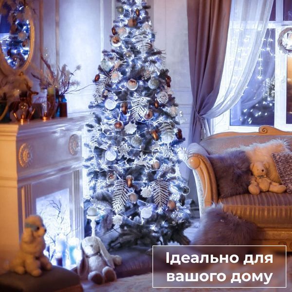 Гірлянда-нитка TLD-P 16м 171LED, прозорий провід, білий TLD-W300LEDW