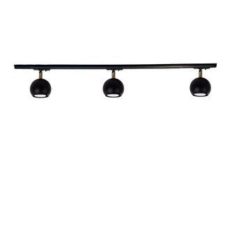 Трековий світильник AtmoLight Track-3 Bowl TL90-1000-3 GU10 3 плафони поворотний куля чорний 5012511
