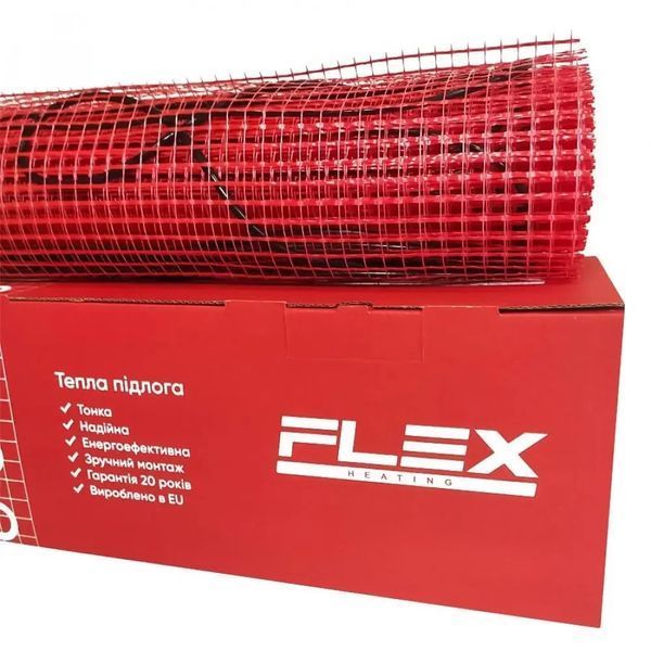 Двожильний гріючий тонкий мат Flex EHM 175Вт/м2 350Вт 2м2 (0,5*4м) 55000848