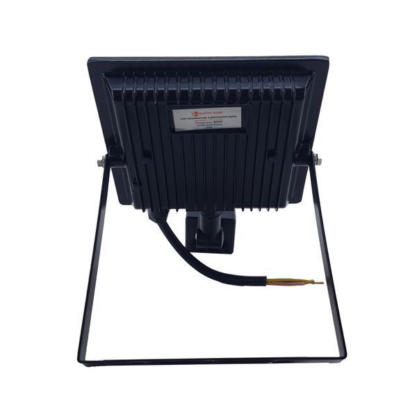 Уличный светодиодный прожектор с датчиком движения 50W 6500К 4500Lm IP65 герметичный черный EH-LP-214