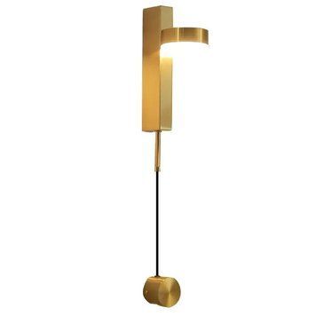 Настінний світильник-бра KLOODI дизайнерський поворотний DECO WA-CLOCK 210 5W 3000K золото WA-CLOCK 210 5W 3K GD