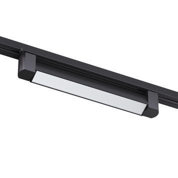 Трековий світильник Kloodi LED KD-LINE TURN345 PC 20W 3000K 220V лінійний однофазний чорний KD-LINE TURN345 PC 20W 3K