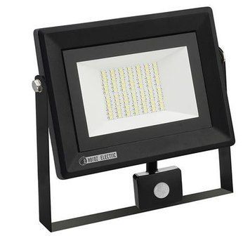 Прожектор світлодіодний з датчиком руху "PARS/S-50" 50W 6400K IP65 чорний вуличний 068-009-0050-010