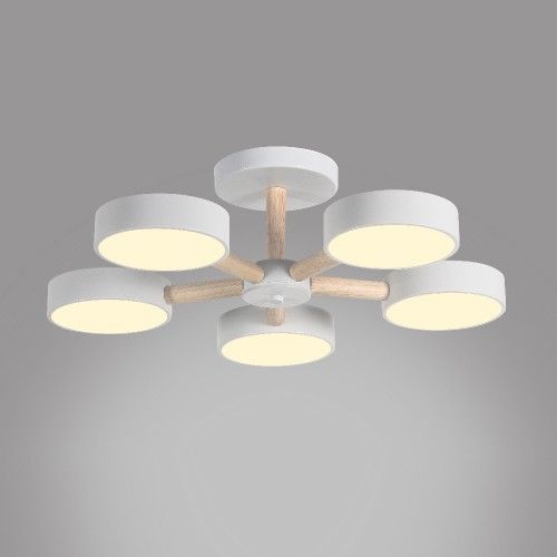 Люстра с пультом светодиодный светильник Ardero AL6195ARD 65W SCANDY D58 потолочный белый 80098
