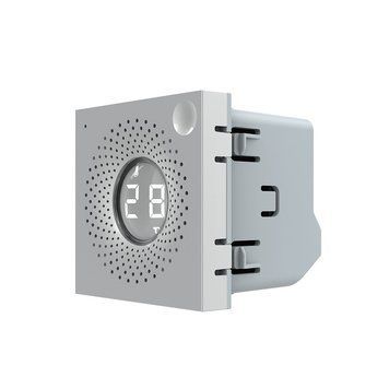 Умный механизм датчик температуры и влажности ZigBee Livolo серый VL-FCEZ-2IP