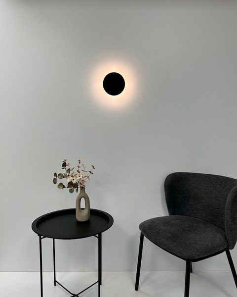 Дизайнерське настінне бра Nowodvorski Ring LED S 7Вт 3000К, чорний 7634