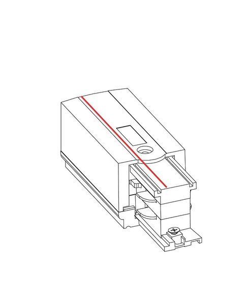 Соединитель концевой для трека Nowodvorski Ctls Power 3ф, белый 8712