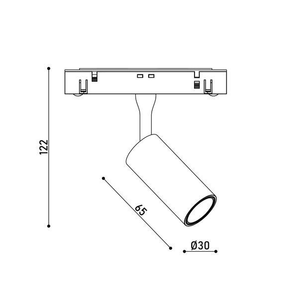 Магнитный трековый светильник Kloodi KDMG-SPOT30 3W 3000K золото KDMG-SPOT30 3W 3K GD