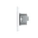 Умный сенсорный ZigBee выключатель 1 сенсор 2 розетки Livolo стекло белый VL-C701Z/C7C2EU-11 &ndash; фото 3