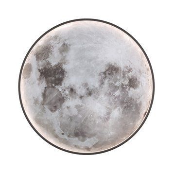 Настінний світильник-бра KLOODI Місяць акрил DECO WA-MOON CCT 12W 3000-6000K 60см чорний WA-MOON 600 CCT BK
