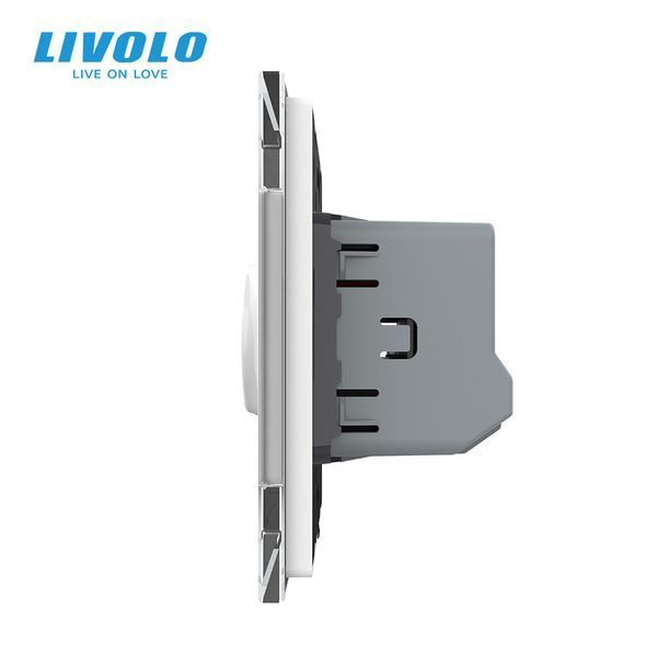 Бесконтактный выключатель 1 сенсор Livolo белый Sense VL-C7FCU1-2WP