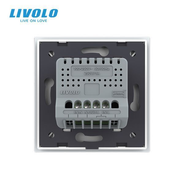 Бесконтактный выключатель 1 сенсор Livolo белый Sense VL-C7FCU1-2WP