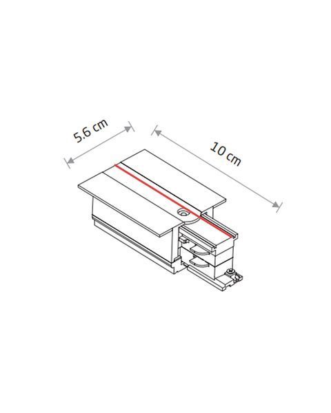 Соединитель концевой для трека Nowodvorski Ctls Recessed 3ф, белый 8234