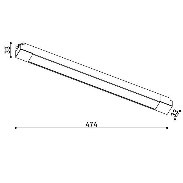 Трековый светильник Kloodi LED KD-LINE TR474 PC 30W 3000K 220V линейный однофазный черный KD-LINE TR474 PC 30W 3K B