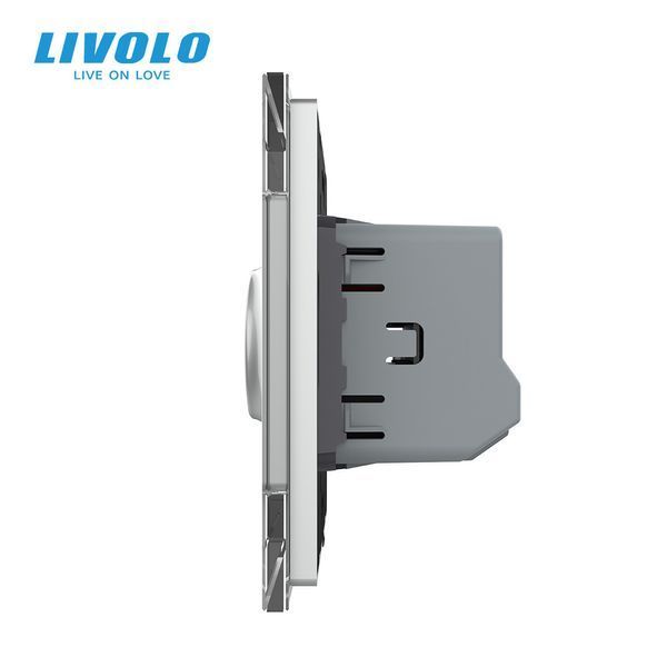 Бесконтактный выключатель 1 сенсор Livolo серый Sense VL-C7FCU1-2IP
