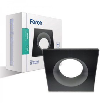 Встраиваемый точечный светильник Feron DL8920 черный настенный потолочный 01812