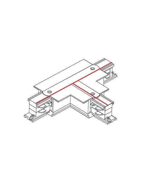 Соединитель Т-образный для трека Nowodvorski Ctls Recessed 3ф, белый 8245