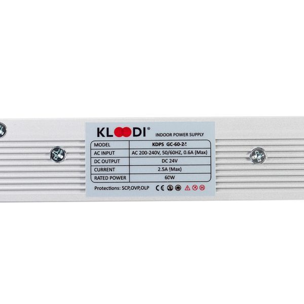 Светодиодный блок питания перфорированый KLOODI KDPS-GC 24V 60W IP20 KDPS-GC 60 24V