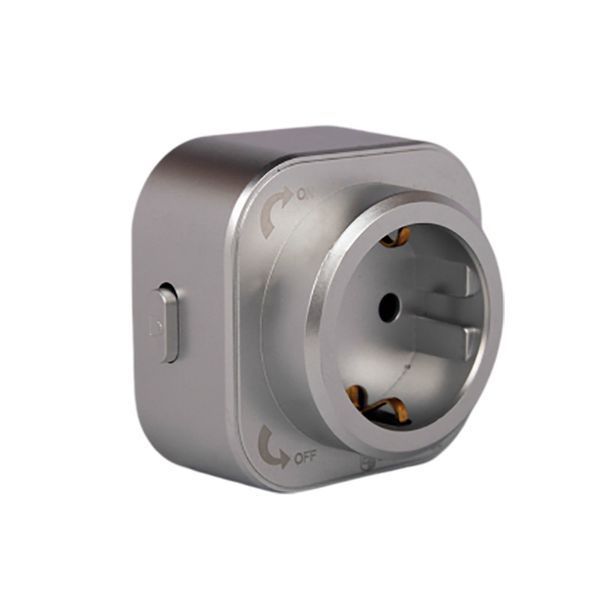 Розетка трекова з/з Unique Elegance Pandora сіра 16A EH-PT-001