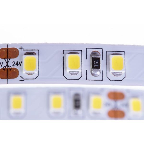 Світлодіодна LED стрічка AVT 24V нейтральна біла smd2835 120LED/m IP20, 1м 1018009
