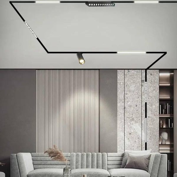 Магнитный трековый светильник Kloodi KDMG-SLIM-LINE416 PC 10W 4000K линейный черный KDMG-SLIM-LINE416 PC 10W 4K BK