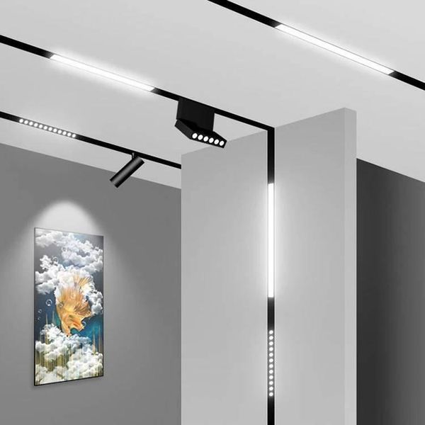 Магнитный трековый светильник Kloodi KDMG-SLIM-LINE416 PC 10W 4000K линейный черный KDMG-SLIM-LINE416 PC 10W 4K BK