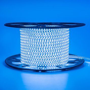 Світлодіодна стрічка синя 220V герметична AVT smd2835 120LED/m 6W/m IP65 1017820