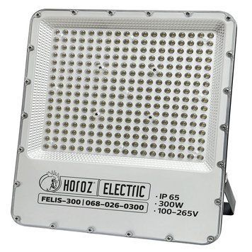 Прожектор світлодіодний "FELIS-300" 300W 6400K 36000Lm IP65 вуличний чорний 068-026-0300-010