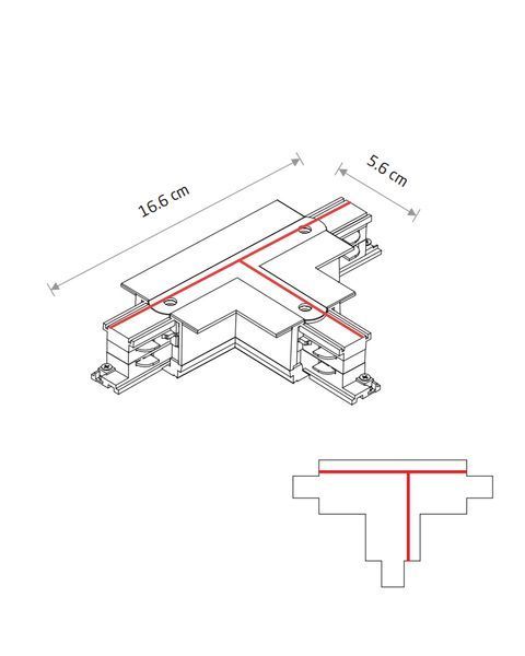 Соединитель Т-образный для трека Nowodvorski Ctls Recessed 3ф, белый 8247