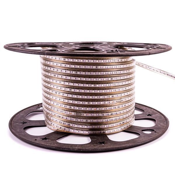 Светодиодная лента зеленая 220V герметичная AVT smd2835 120LED/m 6W/m IP65 1017819
