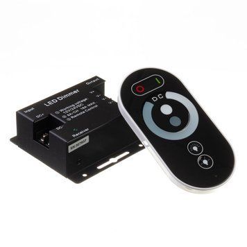 Світлодіодний димер для LED стрічки 18А 216W 6 кнопок чорний 1009540