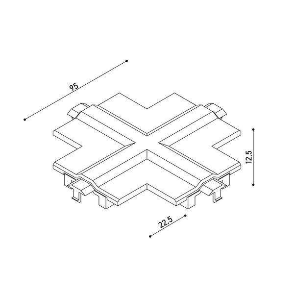 Аксессуар для трековой системы Kloodi KDTR-RL265 заглушка белая KDTR-RL265 WH