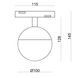 Магнитный трековый светильник Kloodi KDMG-MOON100 3000K черный KDMG-MOON100 3K BK &ndash; фото 6