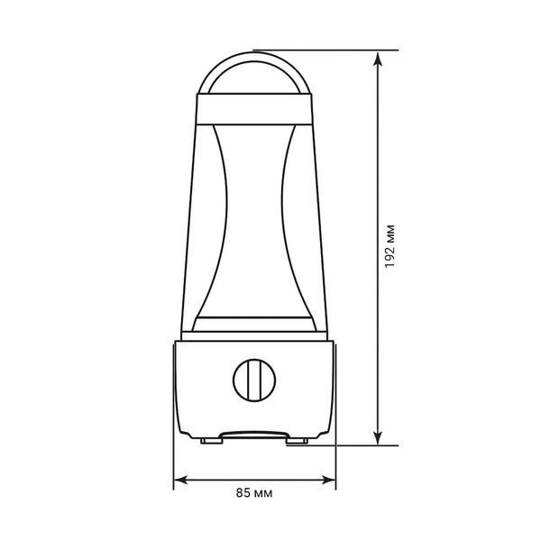 Переносной аккумуляторный LED-светильник Ledcoin EL305 10Вт 2х1800мАч с диммером и USB Type-C, белый 80565